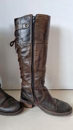 Mooie bruine leren hoge laarzen maat 39, Kleding | Dames, Schoenen, Hoge laarzen, Mexx, Bruin, Ophalen of Verzenden