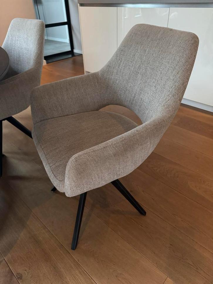 Moderne Eetkamerstoelen draaibaar - Set van 6, Huis en Inrichting, Stoelen, Gebruikt, Vijf, Zes of meer stoelen, Ophalen