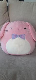 Roze Squishmallow Konijn met Strik, Ophalen of Verzenden, Zo goed als nieuw, Konijn