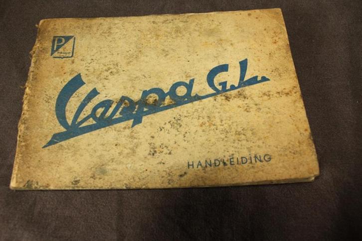 Vespa GL scooter handleiding Piaggio Nega import Nedespa, Motoren, Handleidingen en Instructieboekjes, Overige merken, Ophalen of Verzenden