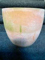 Terracotta bloempot buiten pot met gat, Rond, Ophalen of Verzenden, Zo goed als nieuw, Minder dan 40 cm