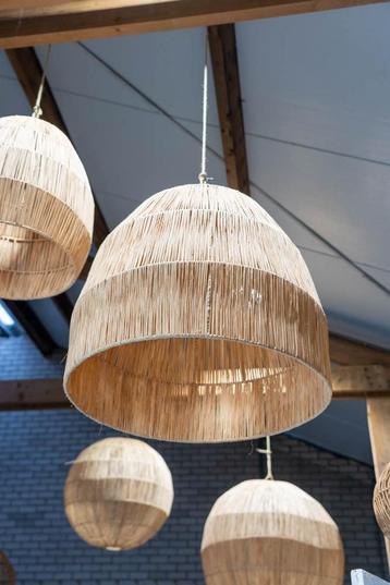Hanglampen in Raffia - Ibiza-Bohemian Stijl beschikbaar voor biedingen
