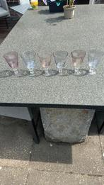 6 cocktail glaasjes, Antiek en Kunst, Antiek | Glas en Kristal, Ophalen of Verzenden