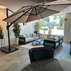 Zweefparasol taupe Ø350cm – incl. voet & hoes NIEUW, ., ., 3 tot 4 meter, .
