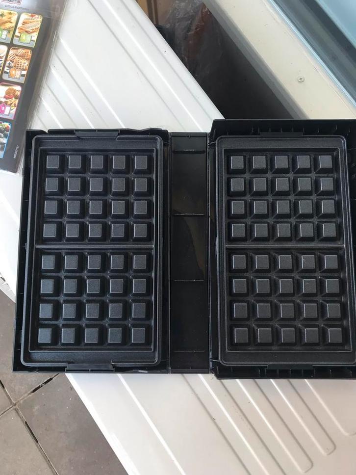 Tefal Wafelijzer - 4 wafels - Nieuw, Witgoed en Apparatuur, Wafelijzers, Zo goed als nieuw, Uitneembare platen, Ophalen of Verzenden