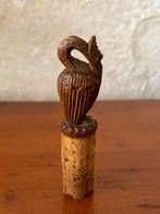 Vintage flessenstop siervogel, Ophalen of Verzenden, Gebruikt, Dier