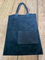 Willemijn van Dijk shopper tas zwart leer suede, Ophalen of Verzenden, Zwart, Overige merken, Leer