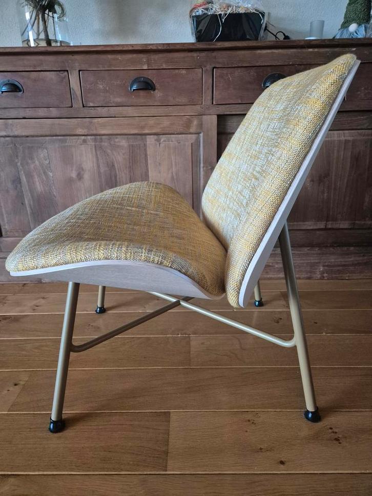 Pode Nihan Fauteuil - Stijlvol Design, Huis en Inrichting, Stoelen, Zo goed als nieuw, Eén, Metaal, Stof, Overige kleuren, Ophalen