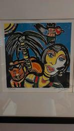 2 schilderijen van de kunstenaar Fabian, Antiek en Kunst, Ophalen of Verzenden