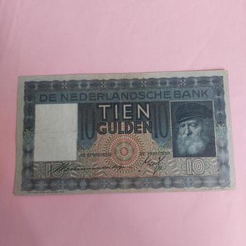 10 gulden biljet² Grijsaard uit 1939 in ZFR beschikbaar voor biedingen