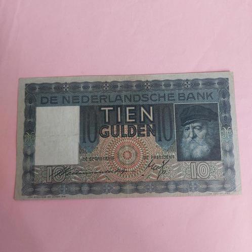 10 gulden biljet² Grijsaard uit 1939 in ZFR, Postzegels en Munten, Bankbiljetten | Nederland, Los biljet, 10 gulden, Ophalen of Verzenden