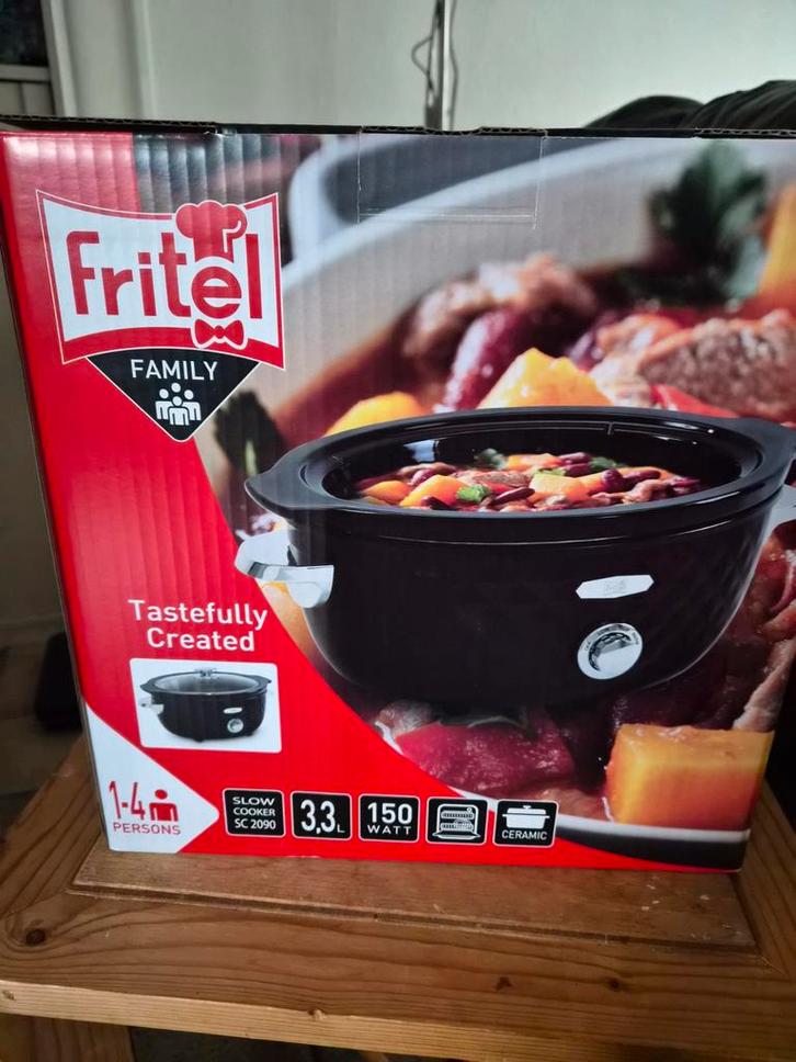 Fritel Slowcooker SC 2090 - Nieuw in doos!, Witgoed en Apparatuur, Slowcookers, Nieuw, Timer, Vaatwasmachinebestendig, Ophalen of Verzenden