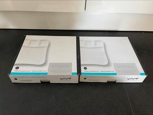 Vivo fondue borden. Nieuw. 4x, Huis en Inrichting, Keuken | Servies, Nieuw, Bord(en), Overige stijlen, Ophalen of Verzenden
