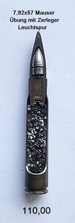 7,92x57 Mauser S.m.K. Üb.m.Zerleger Leuchtspur DOORSNEDE, Ophalen of Verzenden, Landmacht, Duitsland, Hulzen of Bodemvondsten