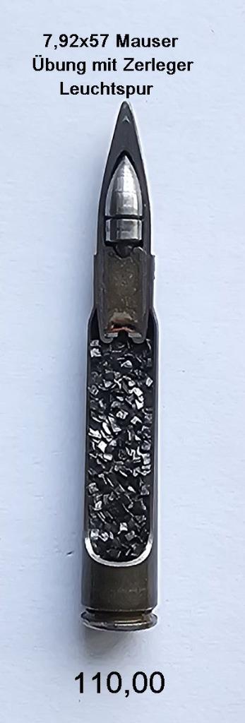 7,92x57 Mauser S.m.K. Üb.m.Zerleger Leuchtspur DOORSNEDE, Verzamelen, Militaria | Tweede Wereldoorlog, Landmacht, Hulzen of Bodemvondsten