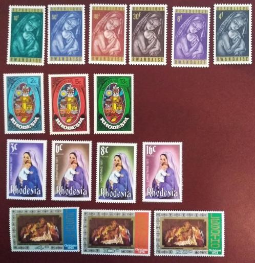 Kerstzegels uit Afrika 8 series + 1 vel, Postzegels en Munten, Postzegels | Thematische zegels, Verzenden
