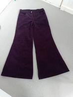 Broek rib corduroy wijde pijpen paars, Kleding | Dames, Broeken en Pantalons, Basic 5p jeans, Paars, Maat 42/44 (L), Ophalen of Verzenden
