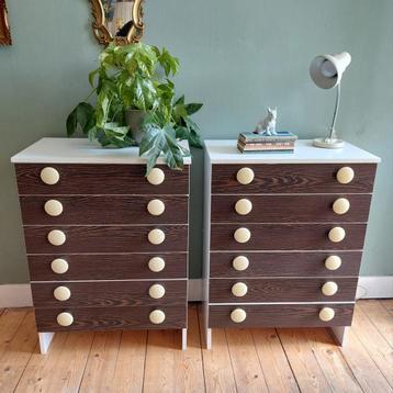 Lucky Vintage hoge seventies ladekasten