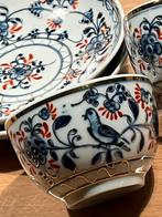 Meissen twee kommetjes met schotels met vogel, Antiek en Kunst, Antiek | Porselein, Ophalen