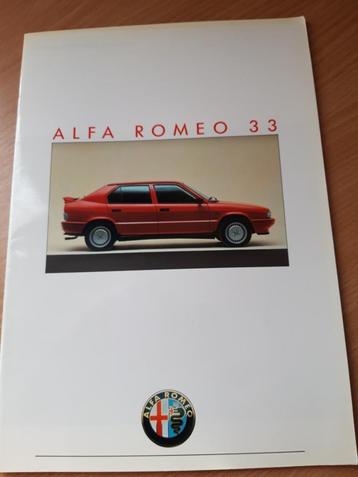 folder Alfa Romeo 33 '86 - Nederlands beschikbaar voor biedingen