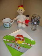vintage Suske en Wiske spullen beker schaal drinkglas en pop, Ophalen of Verzenden, Suske en Wiske, Zo goed als nieuw, Gebruiksvoorwerp