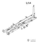Roll / off haakarm Lesu RC 1/14 Kit, Ophalen of Verzenden, Overige schalen, Elektro, Onderdeel