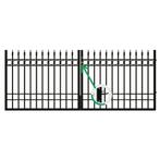 Rechte sierpoort ‘Oxford’ in 3 maten en 2 hoogtes, Tuin en Terras, Tuinpoorten, Staal, 100 tot 150 cm, Nieuw, Ophalen of Verzenden