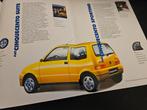 Brochure Fiat Cinquecento 1995 incl Sporting, Ophalen of Verzenden, Zo goed als nieuw, Overige merken