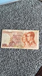 België 50 Frank 1966, Postzegels en Munten, Bankbiljetten | Europa | Niet-Eurobiljetten, Ophalen of Verzenden, België
