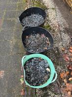 Basalt Split / Grind - Tuin decoratie, Tuin en Terras, Grind, Keien en Split, Ophalen, Gebruikt, Zwart, Split