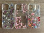 Hoesjes iPhone 14 15 Pro Max siliconen case bloemenmotief, Ophalen of Verzenden, Nieuw, IPhone 14 Pro Max, Hoesje of Tasje