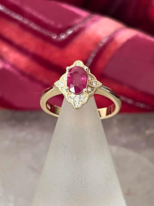 Robijn topaas liefde geluk voorspoed beschermt magie uniek, Sieraden, Tassen en Uiterlijk, Ringen, Nieuw, Dame of Heer, 17 tot 18