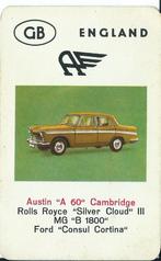 kwartetkaart Austin A 60 Cambridge, Ophalen of Verzenden, Gebruikt, Auto's