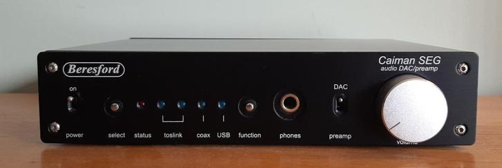 Beresford Caiman SEG-50 DAC/preamp, Lin. PSU, PSU enhancer, Audio, Tv en Foto, Converters, Zo goed als nieuw, Ophalen of Verzenden