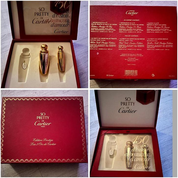 Cartier So Pretty Parfum Set - Limited Edition zie foto’s, Verzamelen, Parfumverzamelingen, Zo goed als nieuw, Ophalen of Verzenden