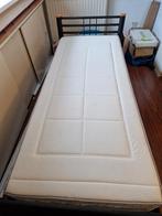 1 persoon bed met nieuw matras, Ophalen, 90 cm, Eenpersoons, Zwart