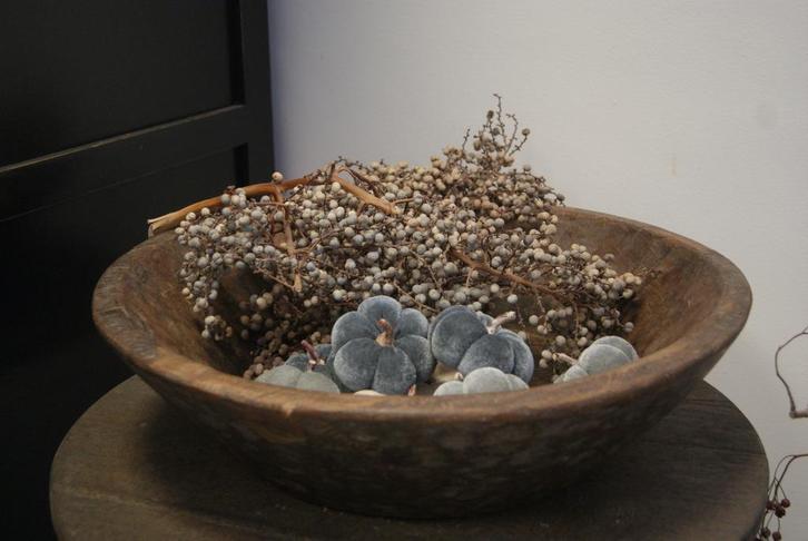 **OPHEFFINGSUITVERKOOP** Grote zware schaal stoer landelijk, Huis en Inrichting, Woonaccessoires | Schalen en Manden, Nieuw, Rond