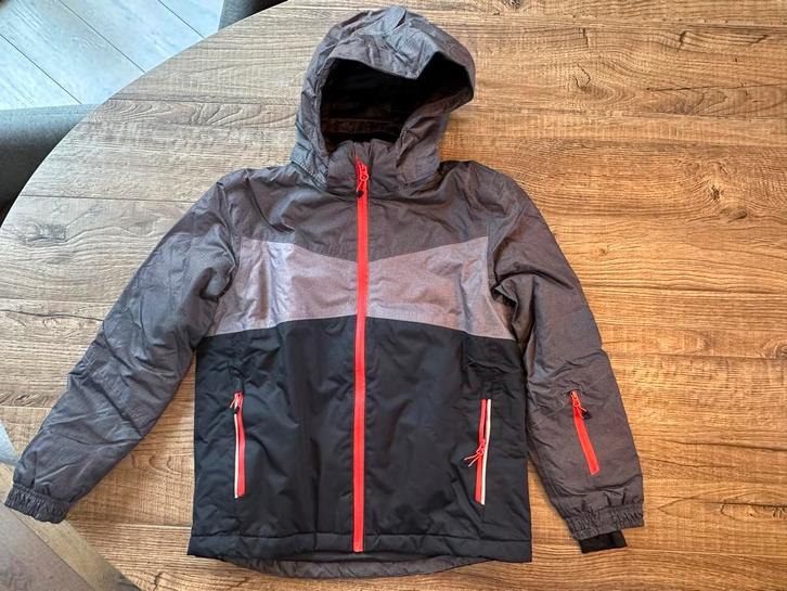 Ski jas kind Crivit 134-140 zwart/grijs/rood, Kinderen en Baby's, Kinderkleding | Overige, Zo goed als nieuw, Jongen of Meisje