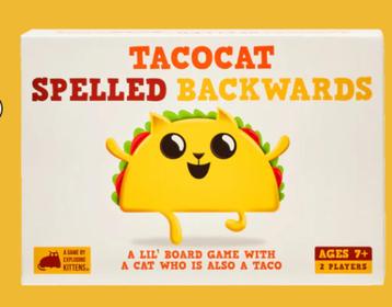 Tacocat spelled backwards beschikbaar voor biedingen
