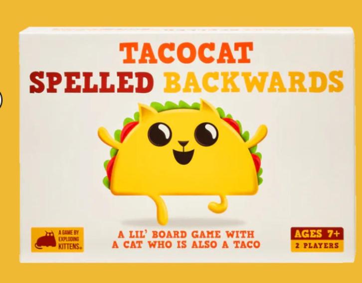 Tacocat spelled backwards, Hobby en Vrije tijd, Gezelschapsspellen | Kaartspellen, Zo goed als nieuw, Een of twee spelers, Ophalen of Verzenden