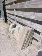 Restpartij halve of kwart opsluitbanden / Stoepranden gratis, Tuin en Terras, Tegels en Klinkers, Ophalen, Gebruikt, Klinkers