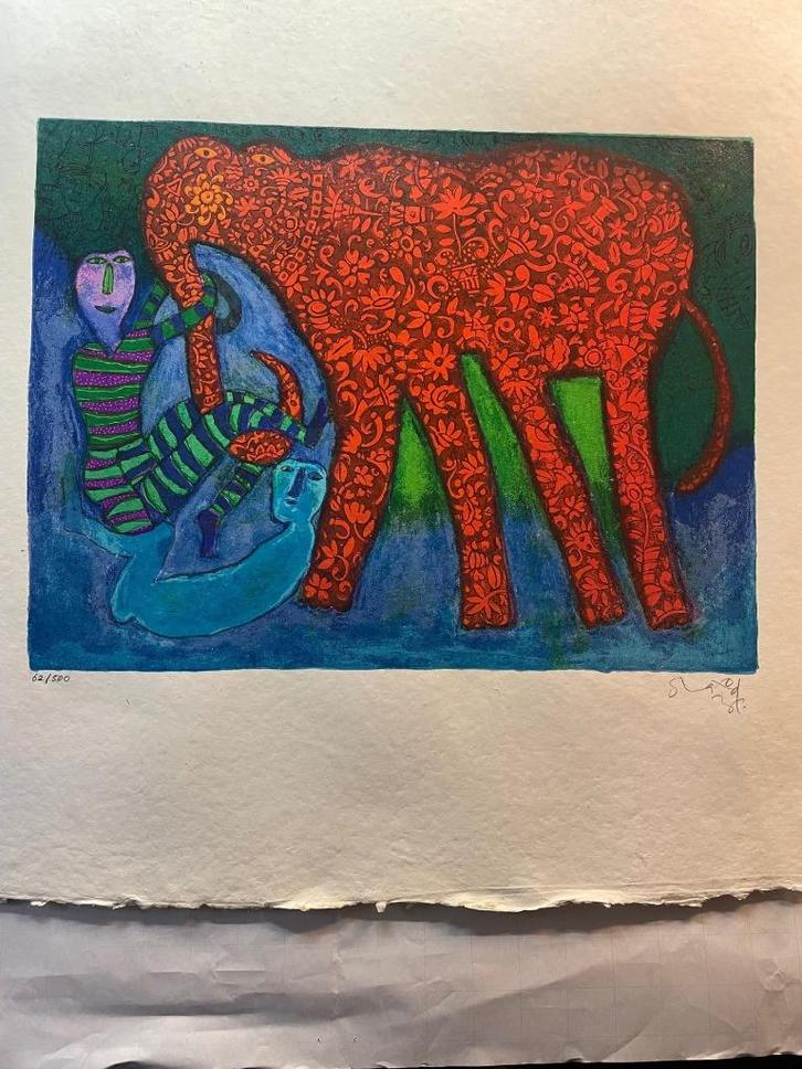 Indian summer, Antiek en Kunst, Kunst | Litho's en Zeefdrukken, Ophalen of Verzenden
