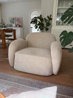 Karwei Nova Fauteuil - Beige Boucle, Huis en Inrichting, Fauteuils, 100 tot 125 cm, Ophalen of Verzenden, Zo goed als nieuw, 75 tot 100 cm