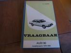 Vraagbaak Audi 80, Audi Coupe + 5-cilinder + diesel 1978-83, Ophalen of Verzenden