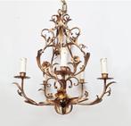 Unieke Florentijnse kroonluchter, handgemaakt, ca. 1960, Huis en Inrichting, Lampen | Kroonluchters, Ophalen of Verzenden, Gebruikt