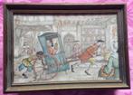 Anton Pieck zeefdruk prent; Spoedgeval ingelijst, volgnr 26, Antiek en Kunst, Ophalen of Verzenden