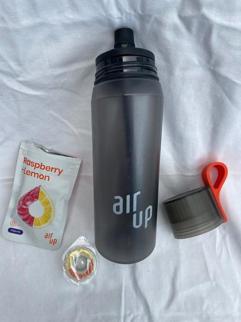 Air up fles + pod citroen&framboos, Sport en Fitness, Bidons, Zo goed als nieuw, Ophalen of Verzenden