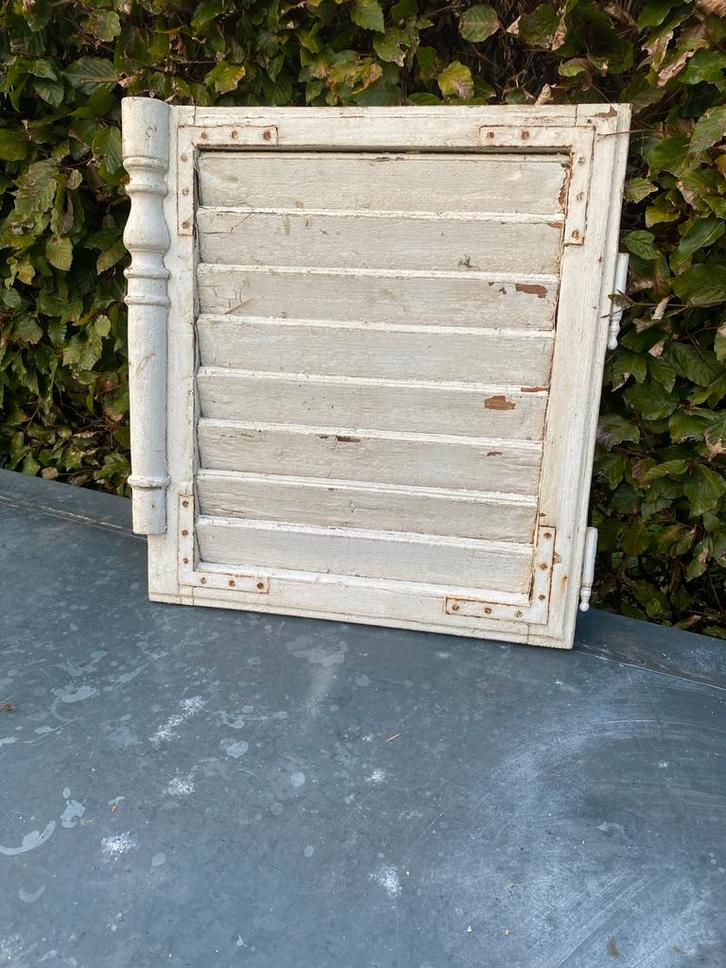 Oude Houten Luik met Lamellen, Antiek en Kunst, Curiosa en Brocante, Ophalen of Verzenden