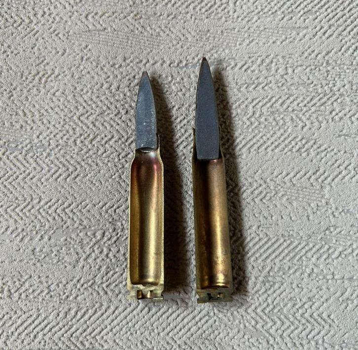 wo2 - Duitse k98 mauser en Franse MAS - Doorsnede - LEEG, Verzamelen, Militaria | Tweede Wereldoorlog, Landmacht, Hulzen of Bodemvondsten