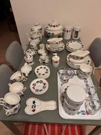 71-delig boerenbont servies in één koop, Antiek en Kunst, Ophalen